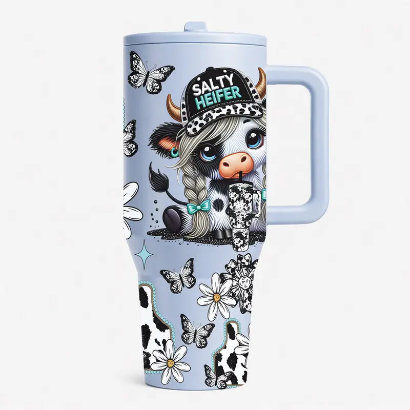 Salty Heifer Tumbler 40 oz – Blue
