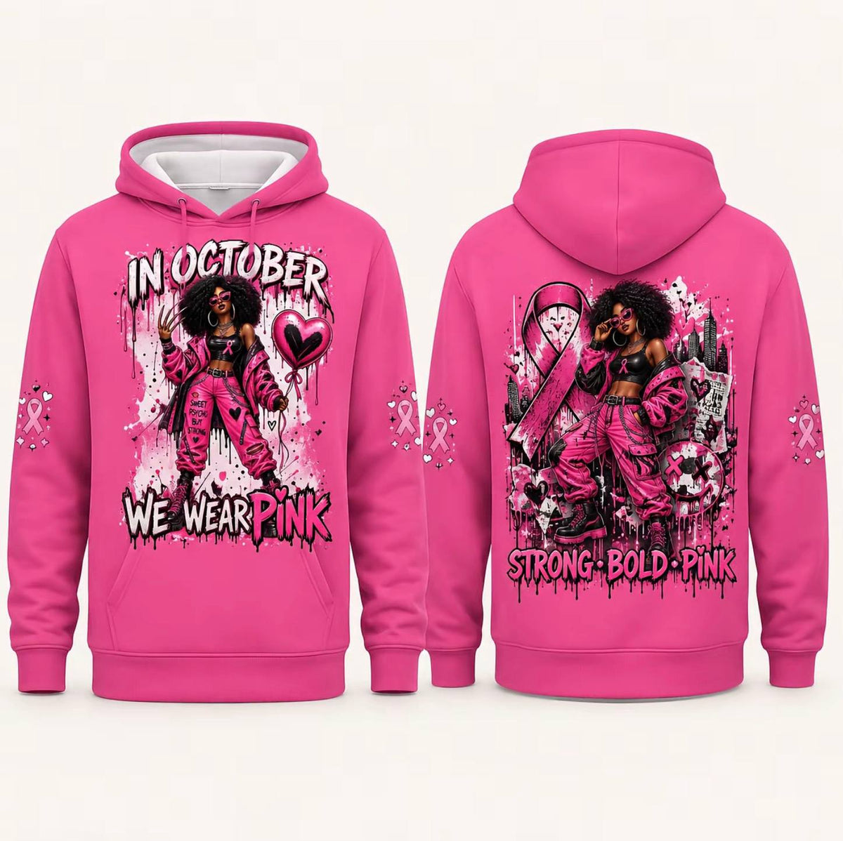 Pink Horror October Hoodie – Style 8