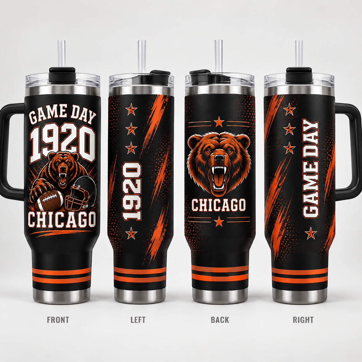 Chicago Football 1920 40oz Tumbler – view 6