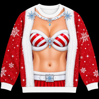 Funny Ugly Christmas Sweater, Novelty Holiday Sweatshirt, Festive Party Outfit