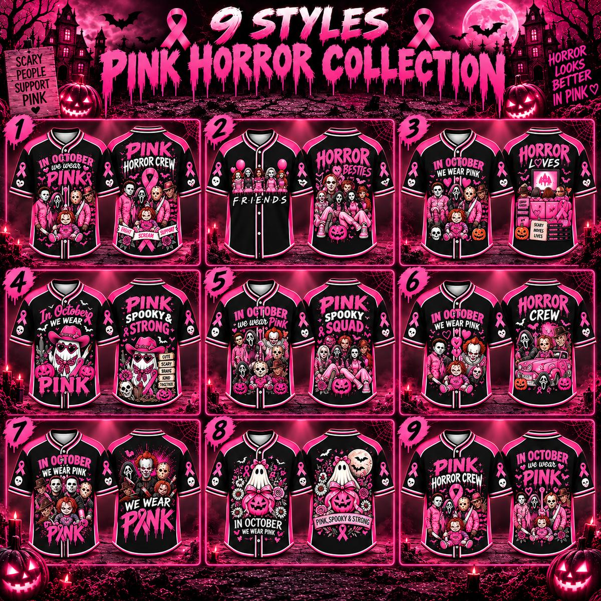 Pink Horror Jersey Collection – view 11
