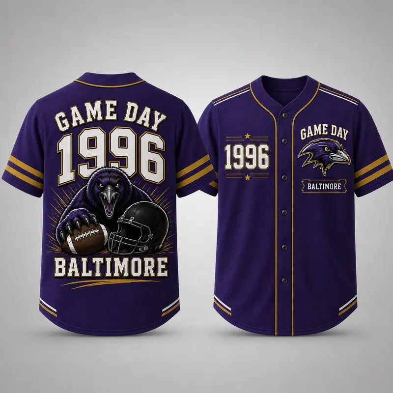 Men’s Retro Game Day Football Jersey – Baltimore