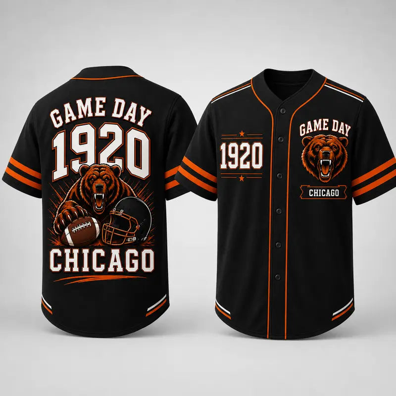 Men’s Retro Game Day Football Jersey – Chicago
