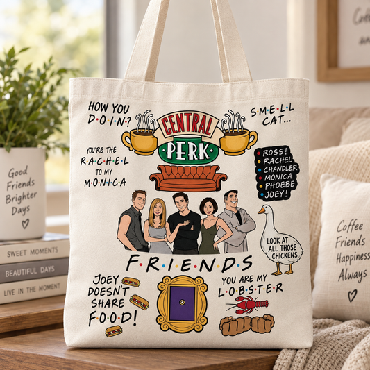 Friends-Inspired Central Perk Tote Bag
