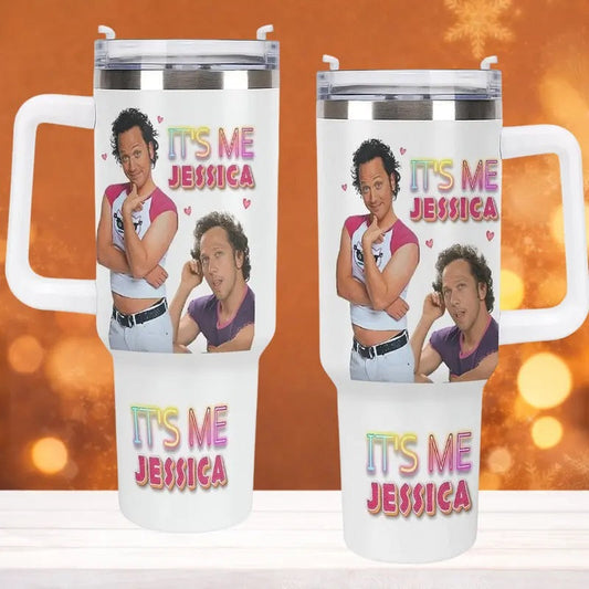 Its Me Jessica Tumbler, Hot Chick 2000s Movie Coffee Cup, Water Bottle,Nostalgic Y2K Pop Culture, The Hot Chick Meme Tumbler