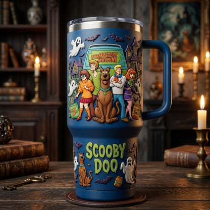 Scooby-Doo Mystery Machine 40oz Tumbler with Handle & Straw – Insulated Travel Mug