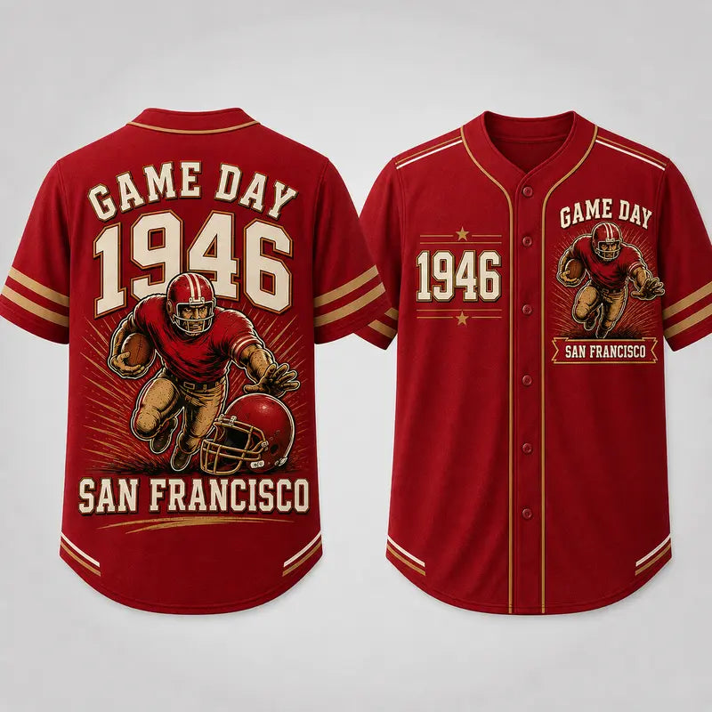 Men’s Retro Game Day Football Jersey – San Francisco