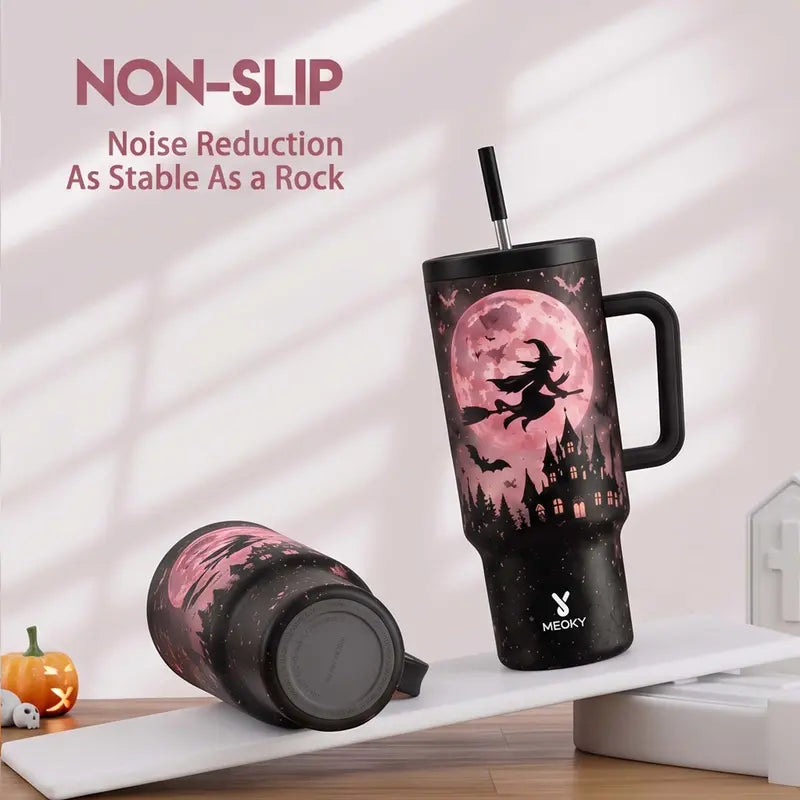 40oz Halloween Witch Tumbler with Handle – view 4