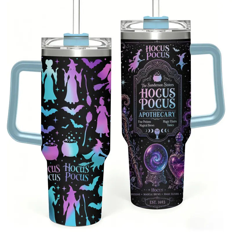 Halloween Tumbler – 40oz-blue handle