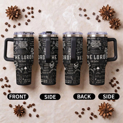 The Lords Dark Romance 40oz Tumbler with Handle, Barrington University Bookish Fan Gift, Ryat Silas Tyson Sin Custom Aesthetic Travel Mug, Little Darling Dark Romance Merchandise