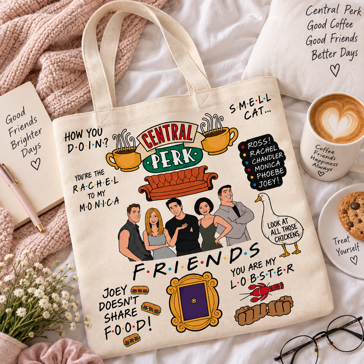Friends-Inspired Central Perk Tote Bag – view 3