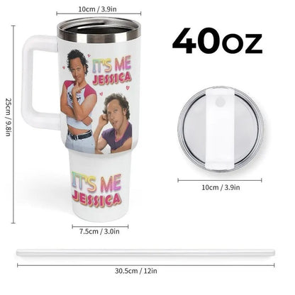Its Me Jessica Tumbler, Hot Chick 2000s Movie Coffee Cup, Water Bottle,Nostalgic Y2K Pop Culture, The Hot Chick Meme Tumbler