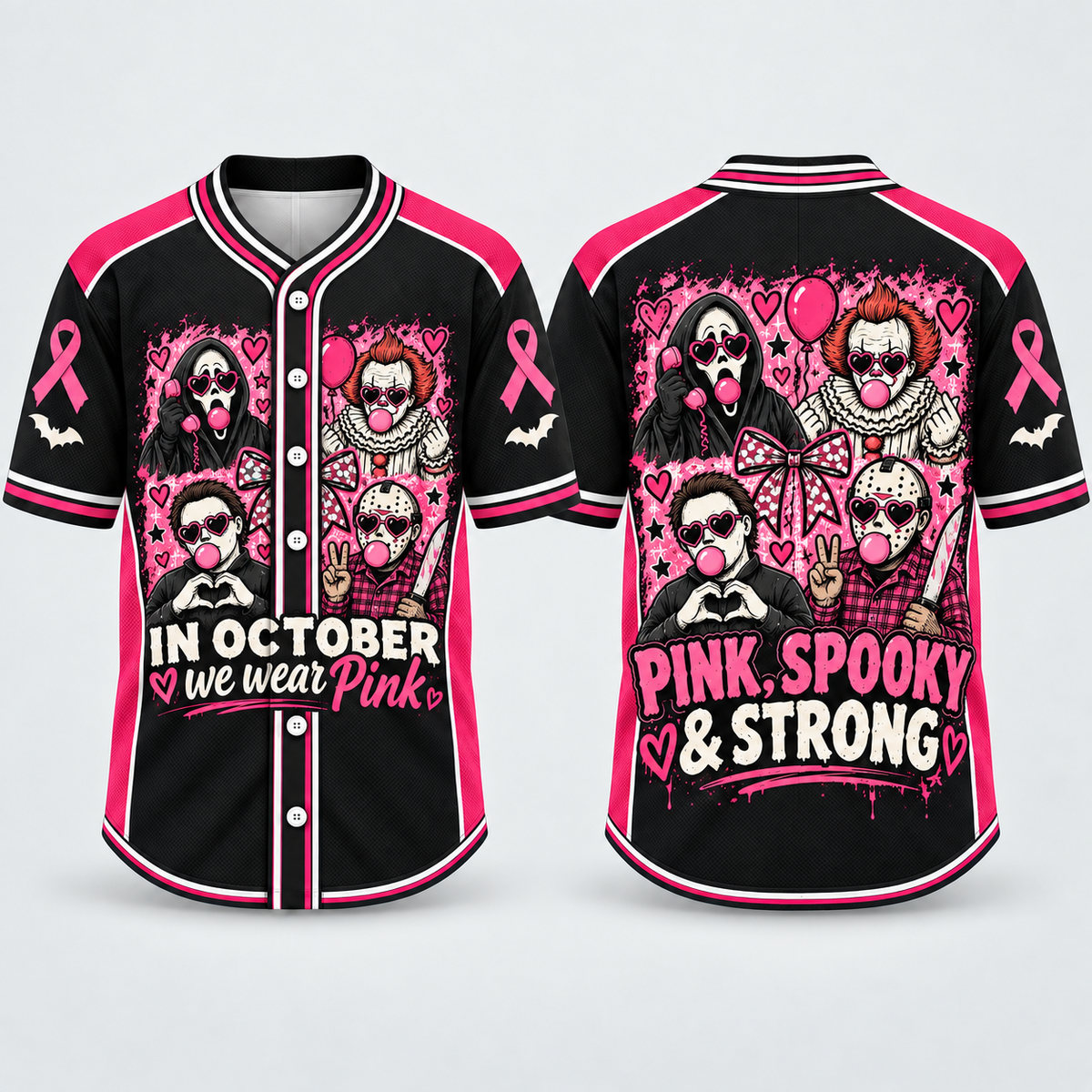 Pink Horror Jersey Collection – Pink Spooky Squad