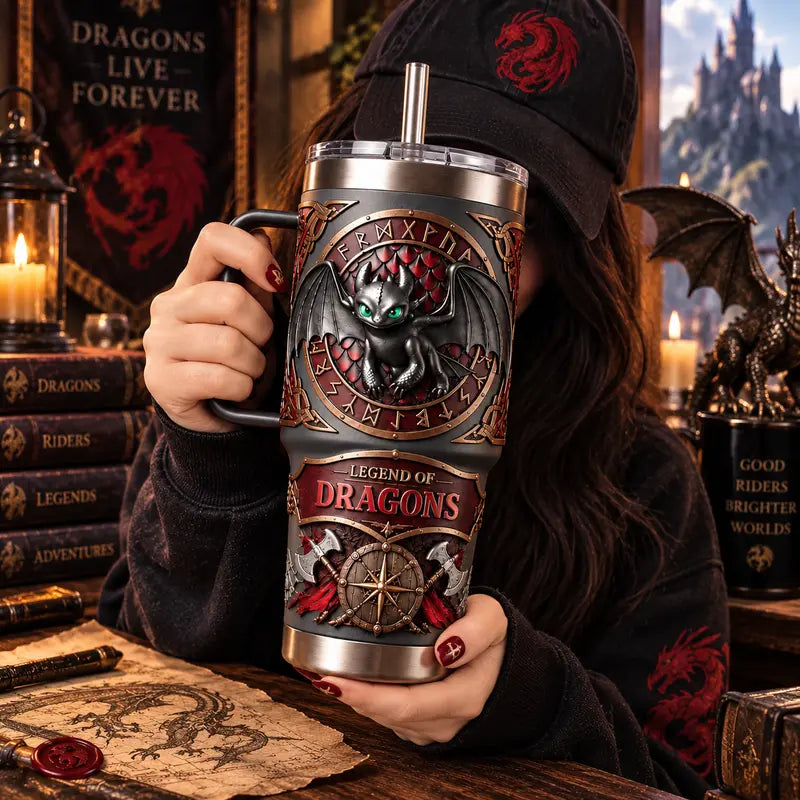 Toothless Dragon Tumbler 40oz – view 2