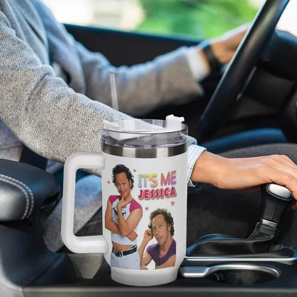 Its Me Jessica Tumbler, Hot Chick 2000s Movie Coffee Cup, Water Bottle,Nostalgic Y2K Pop Culture, The Hot Chick Meme Tumbler