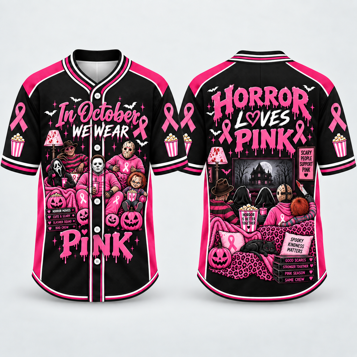 Pink Horror Jersey Collection – Horror Loves Pink