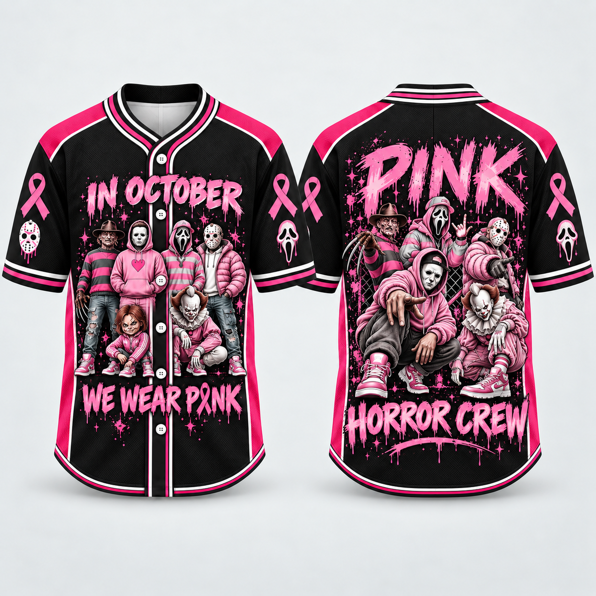 Pink Horror Jersey Collection – Pink Slasher Crew