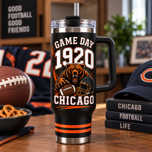 Chicago Football 1920 40oz Tumbler