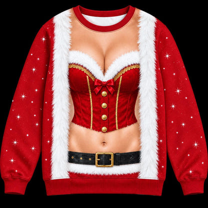 Funny Ugly Christmas Sweater, Novelty Holiday Sweatshirt, Festive Party Outfit