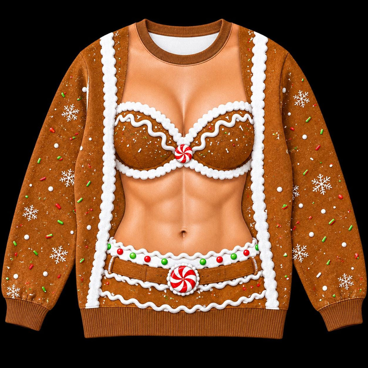 Funny Ugly Christmas Sweater, Novelty Holiday Sweatshirt, Festive Party Outfit