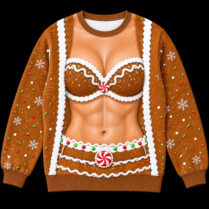Funny Ugly Christmas Sweater, Novelty Holiday Sweatshirt, Festive Party Outfit