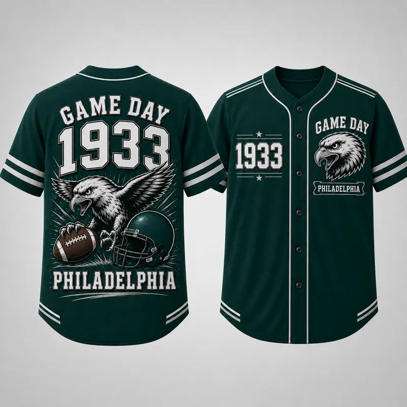 Men’s Retro Game Day Football Jersey – Philadelphia