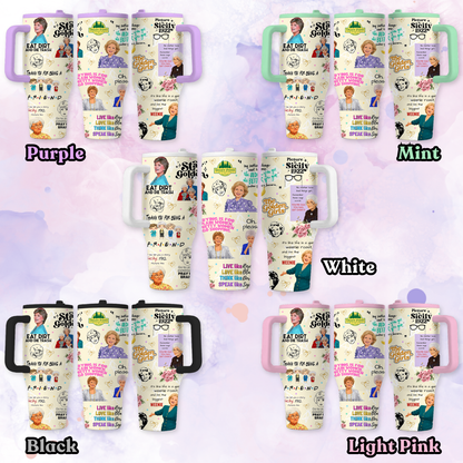 40oz Personalized Badass Affirmation Tumbler: Stainless Steel Travel Mug