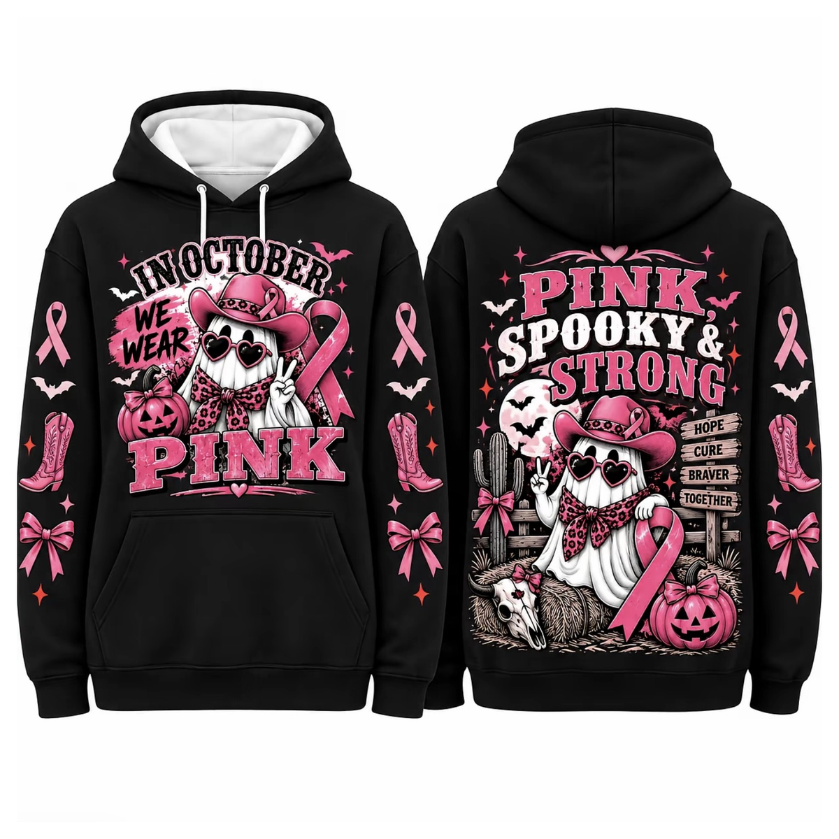 Pink Horror October Hoodie – Style 7