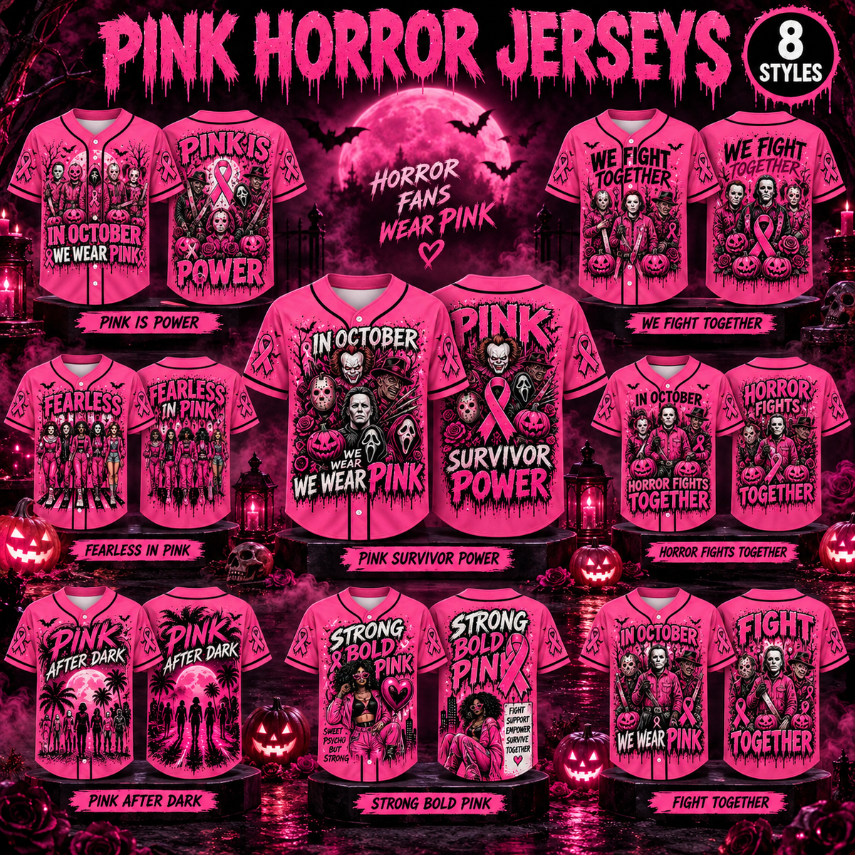 Pink Horror October Jersey – view 4