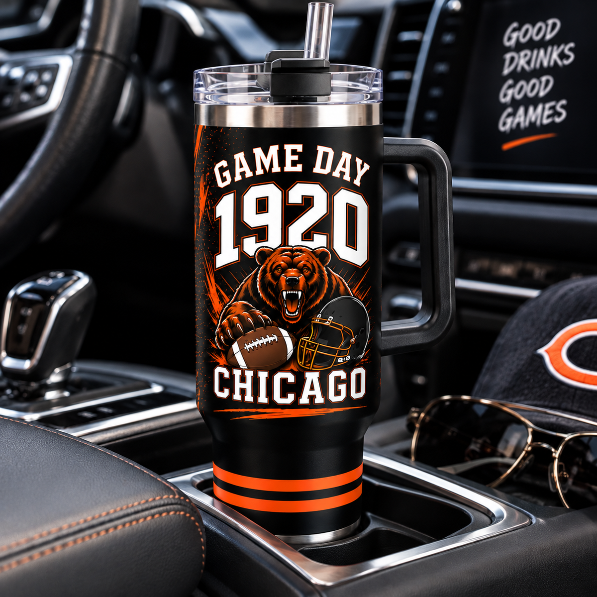 Chicago Football 1920 40oz Tumbler – view 4