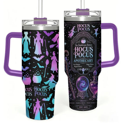 Halloween Tumbler – 40oz-purple handle