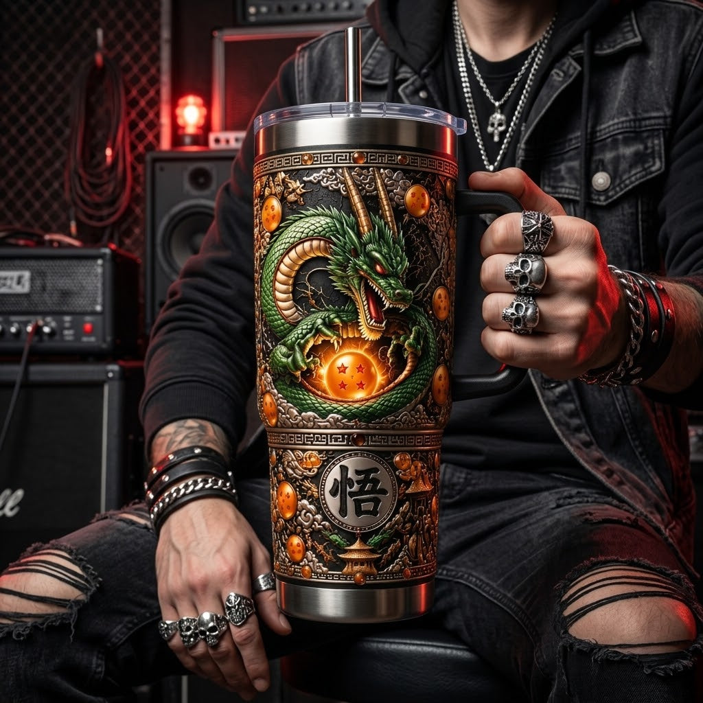 Anime Dragon Tumbler 40oz – view 2