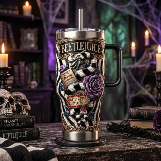 Beetlejuice Tumbler 40oz