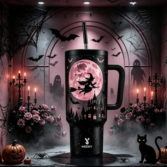 40oz Halloween Witch Tumbler with Handle