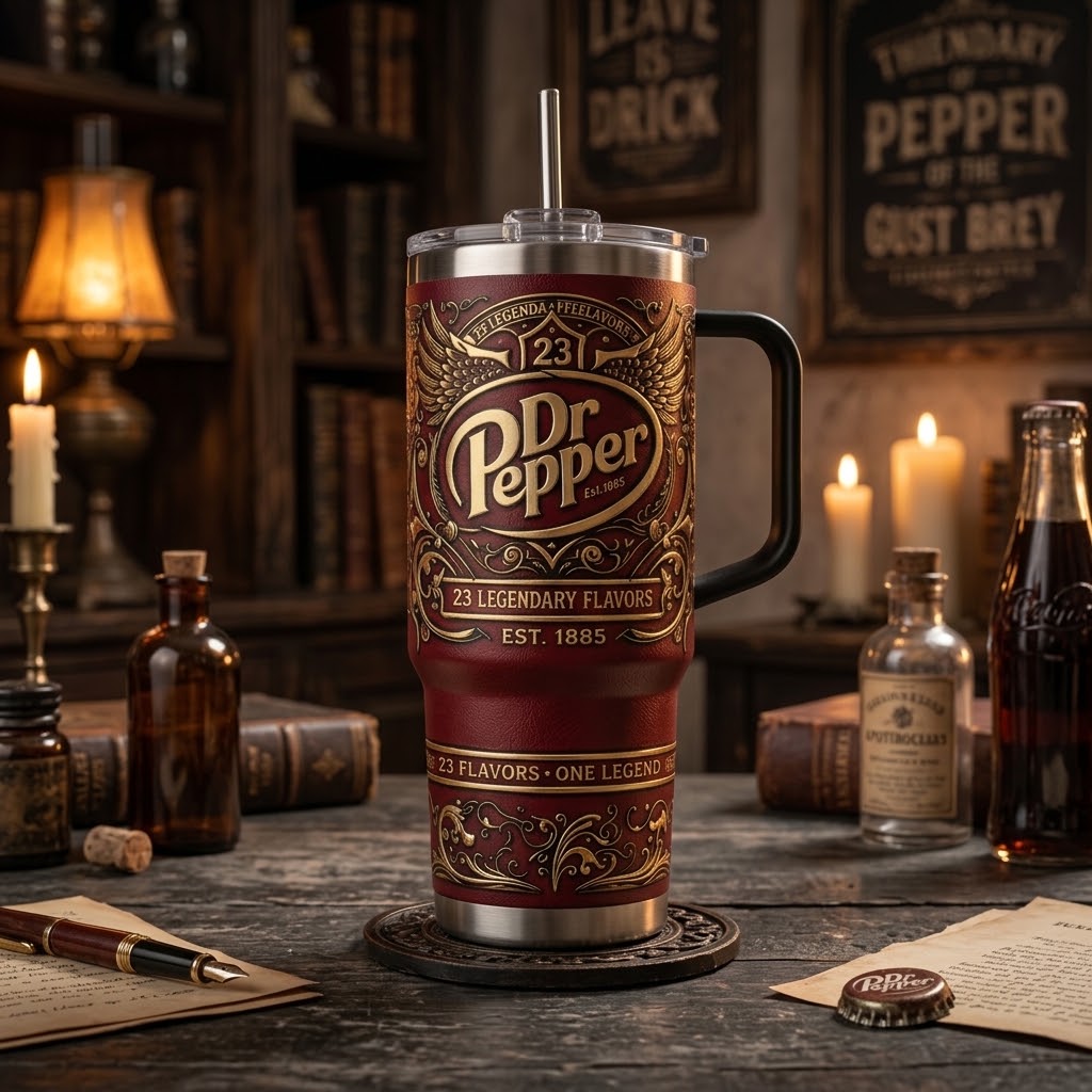 DrPepper 141st Anniversary 1885–2026 V2 40oz