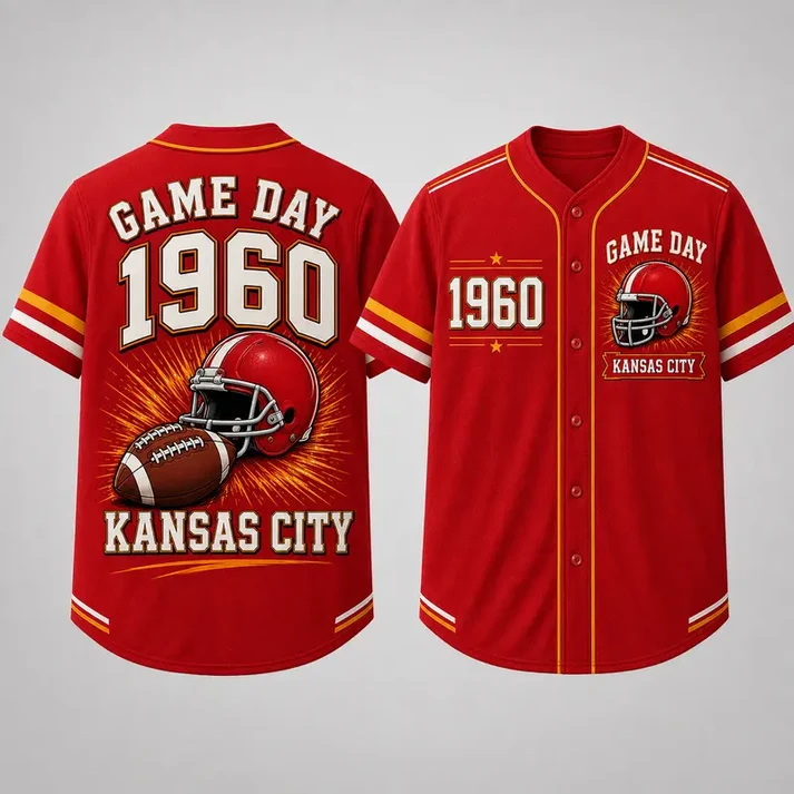 Kansas City Game Day 1960 Baseball Jersey