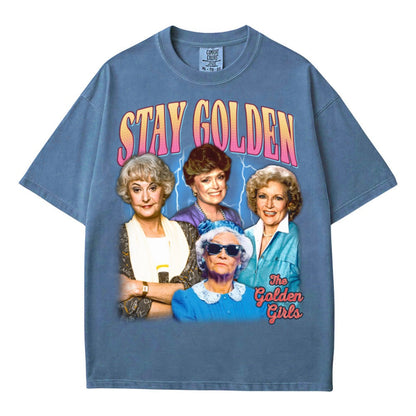 Stay Golden | The Golden Girls Movie Photo Bootleg 90s T-shirt