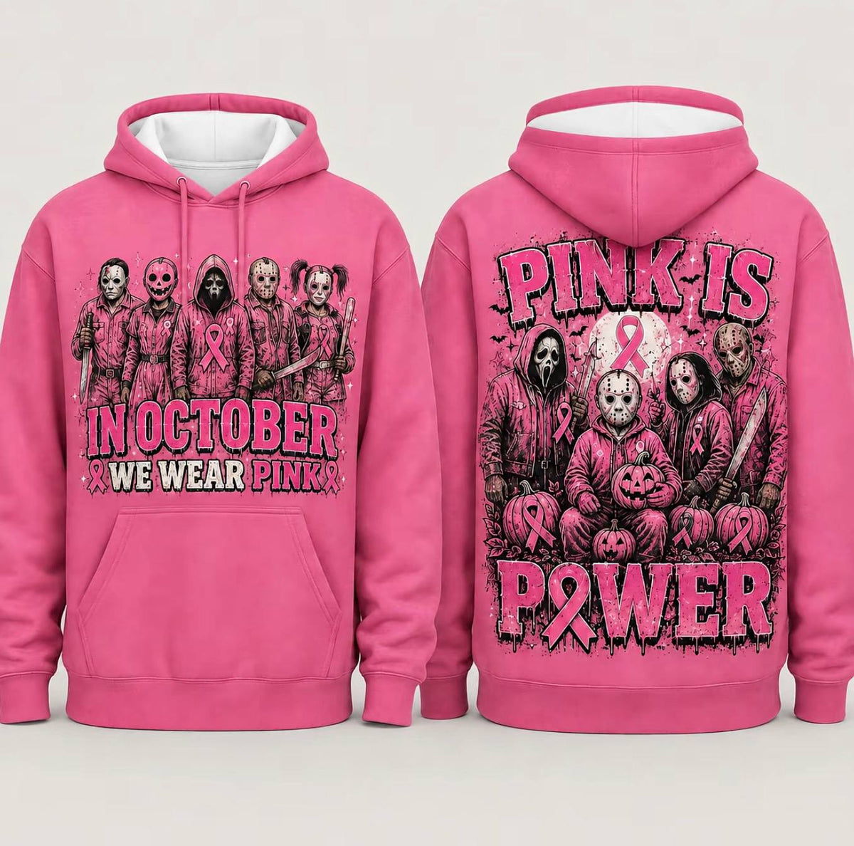 Pink Horror October Hoodie – Style 1