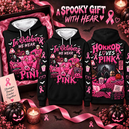 Pink Horror October Hoodie