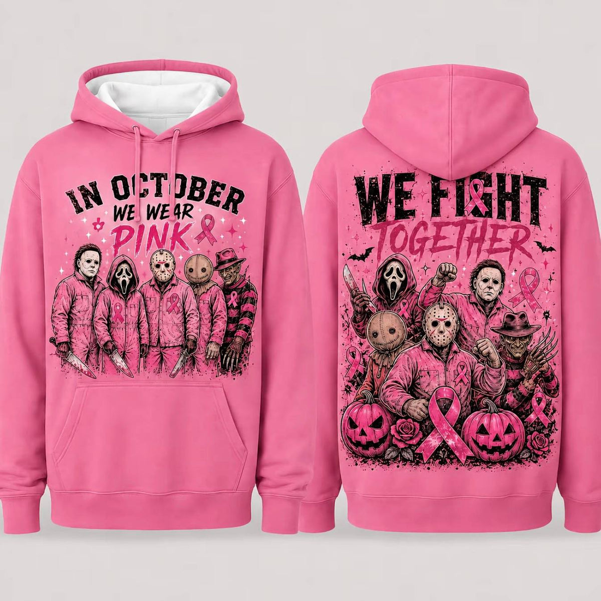 Pink Horror October Hoodie – Style 3