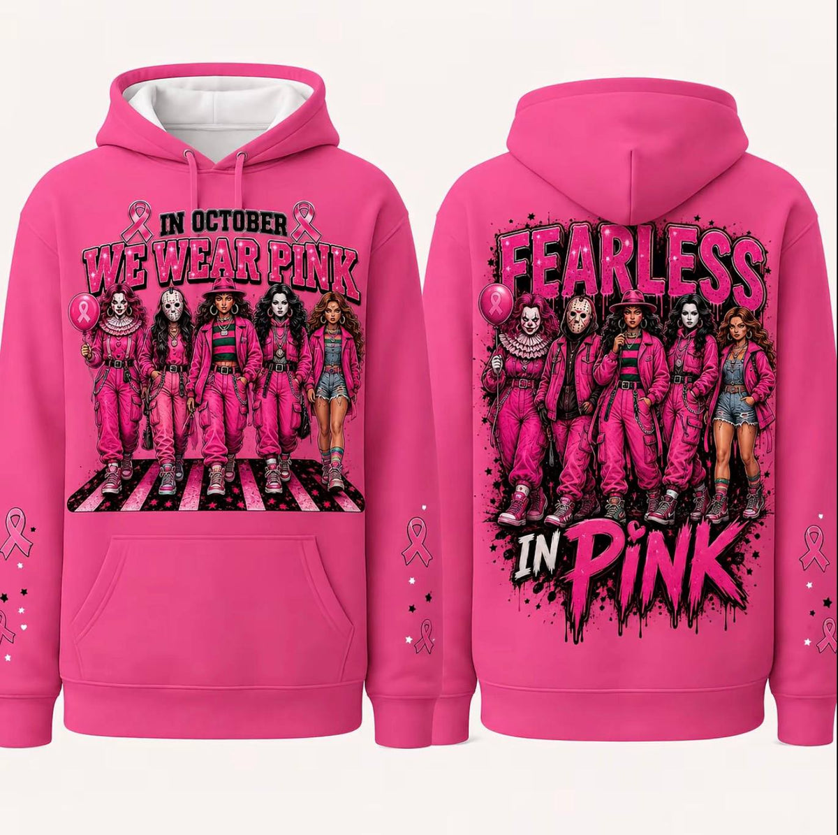 Pink Horror October Hoodie – Style 2
