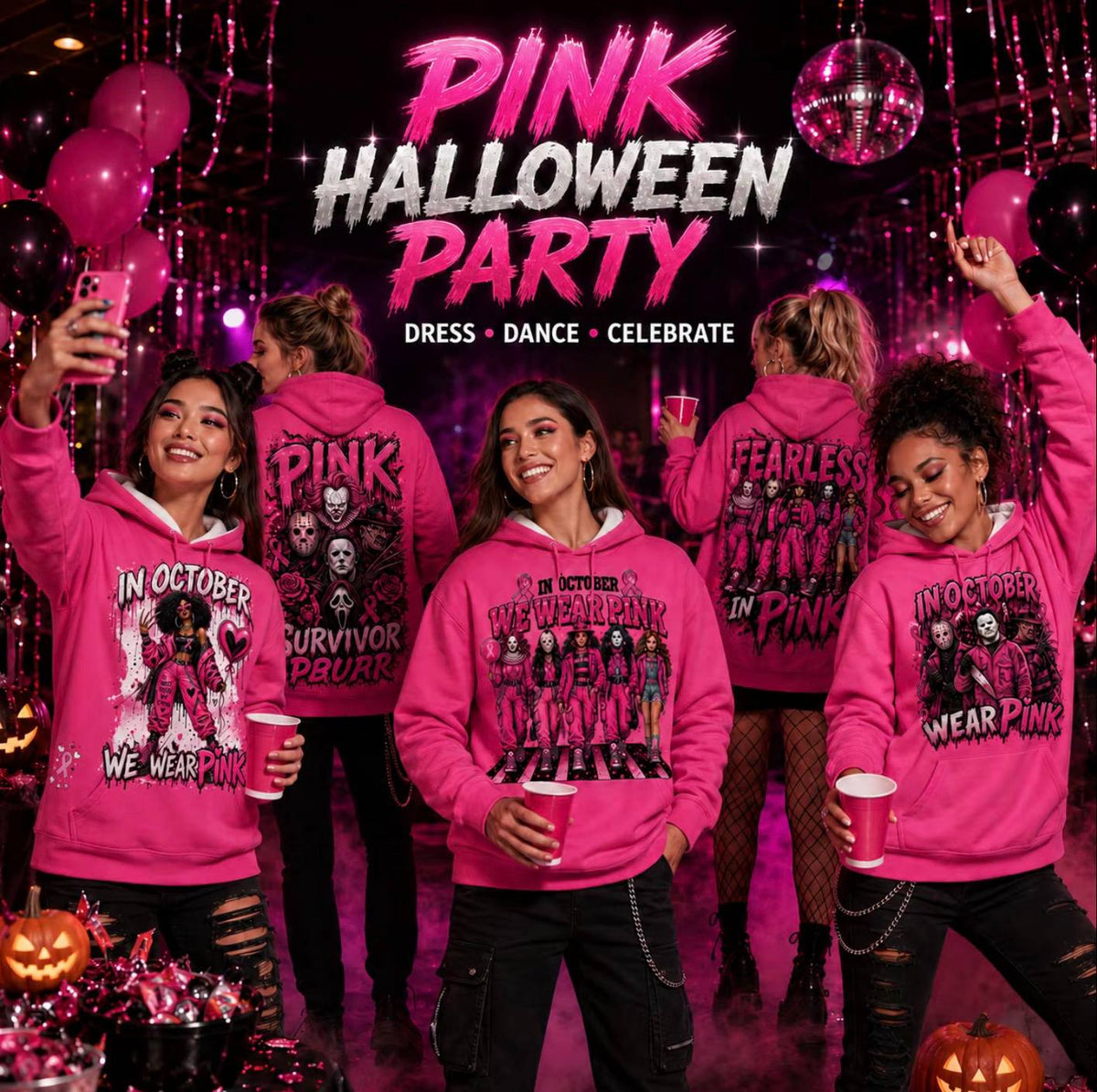 Pink Horror October Hoodie – view 4