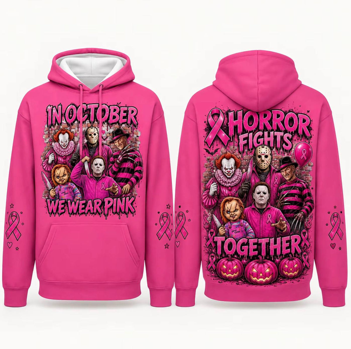 Pink Horror October Hoodie – Style 6