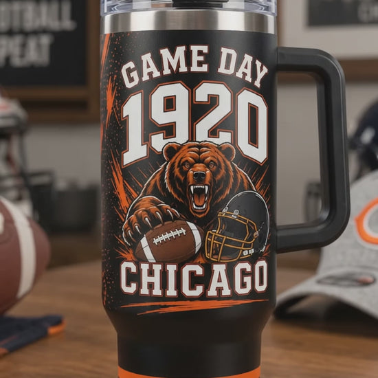 Chicago Football 1920 40oz Tumbler – video 8