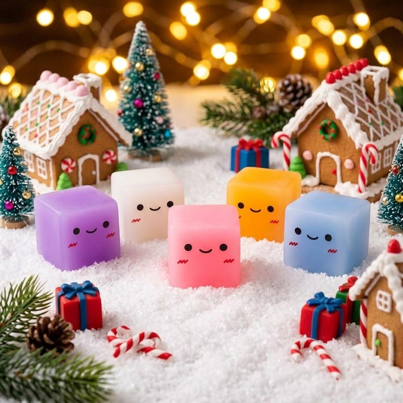 24-Day Christmas Dumpling Squishy Advent Calendar 2026, Emoji Dumpling Countdown Calendar, Cute Squishy Toy Gift for Kids