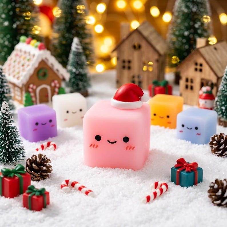 24-Day Christmas Dumpling Squishy Advent Calendar 2026, Emoji Dumpling Countdown Calendar, Cute Squishy Toy Gift for Kids